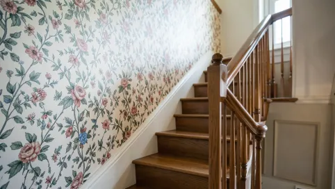Tapeta na ścianę przy schodach