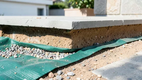 Taras na gruncie warstwy