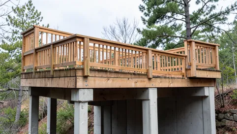 Taras na słupach pozwolenie