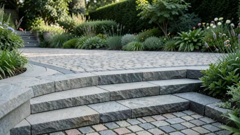 Taras schody z kostki