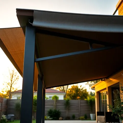 Tarasola z rozsuwanym dachem