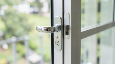 Uchwyt do zamykania drzwi balkonowych od zewnątrz