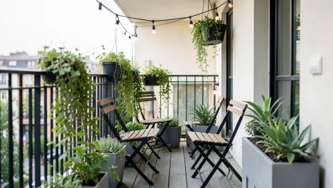 Wąski balkon inspiracje