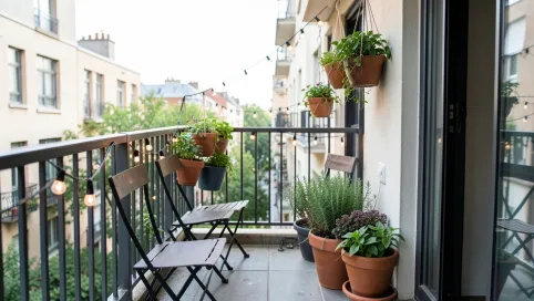 Wąski balkon w bloku inspiracje