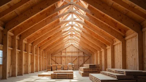 Wiązary dachowe jednospadowe