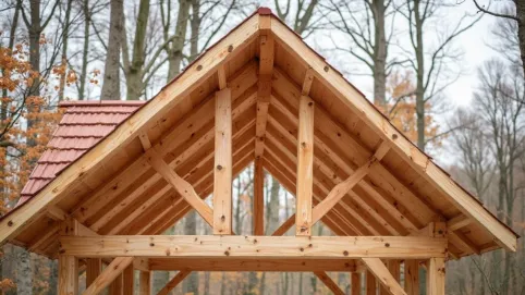 więźba dachowa dach jednospadowy