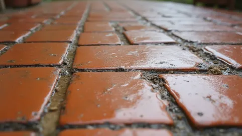 Woda pod płytkami na tarasie