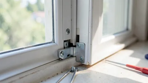 Wymiana dolnego zawiasu drzwi balkonowych