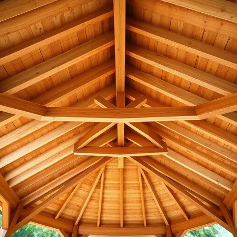 Wymiary krokwi na altanę