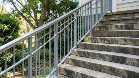 Wysokość poręczy na schodach zewnętrznych