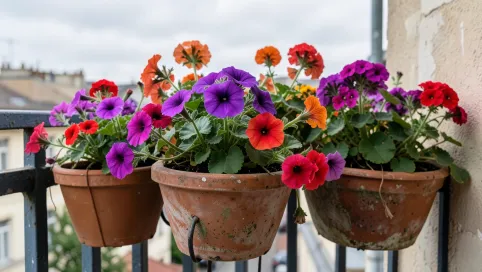 Wytrzymałe kwiaty na balkon