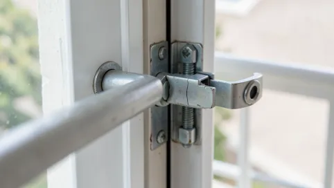 Zablokowany mechanizm drzwi balkonowych