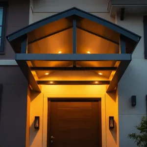 Zadaszenie nad wejściem do domu