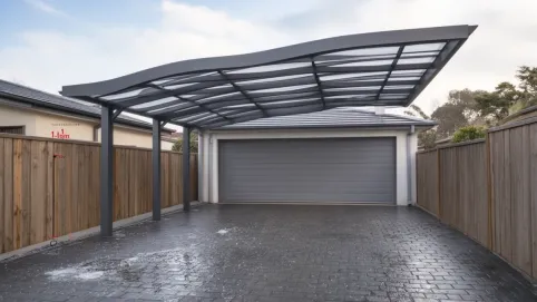 zadaszenie nad wjazdem do garażu