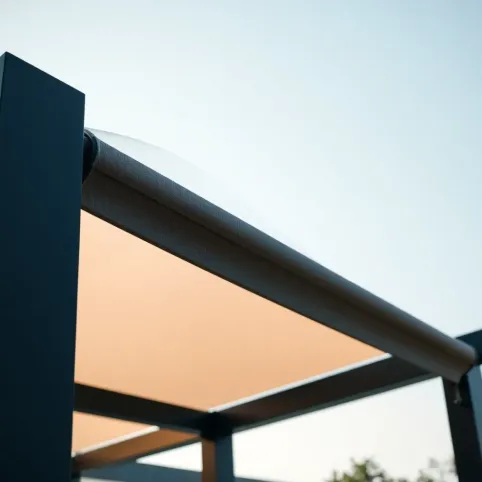 Zadaszenie pergoli na prowadnicach