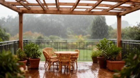 Zadaszenie tarasu bez zgłoszenia