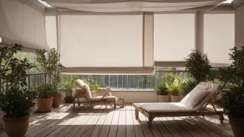 Zadaszenie tarasu roleta rzymska