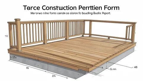 Zgłoszenie budowy tarasu wzór