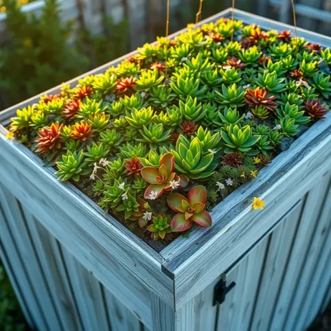 Zielony dach na wiacie