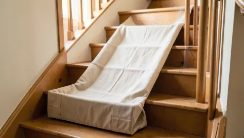 Zjeżdżalnia na schody w domu