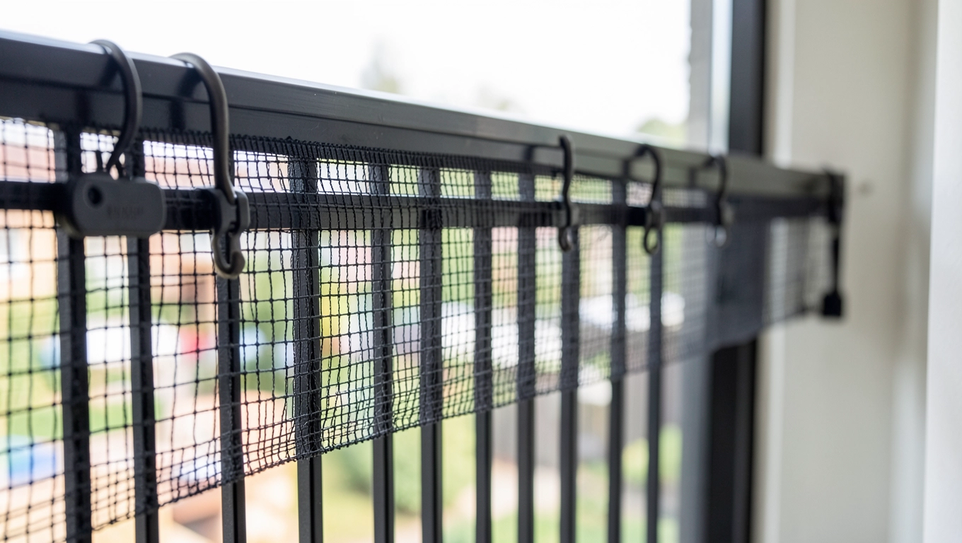 Siatka na balkon dla kota montaż