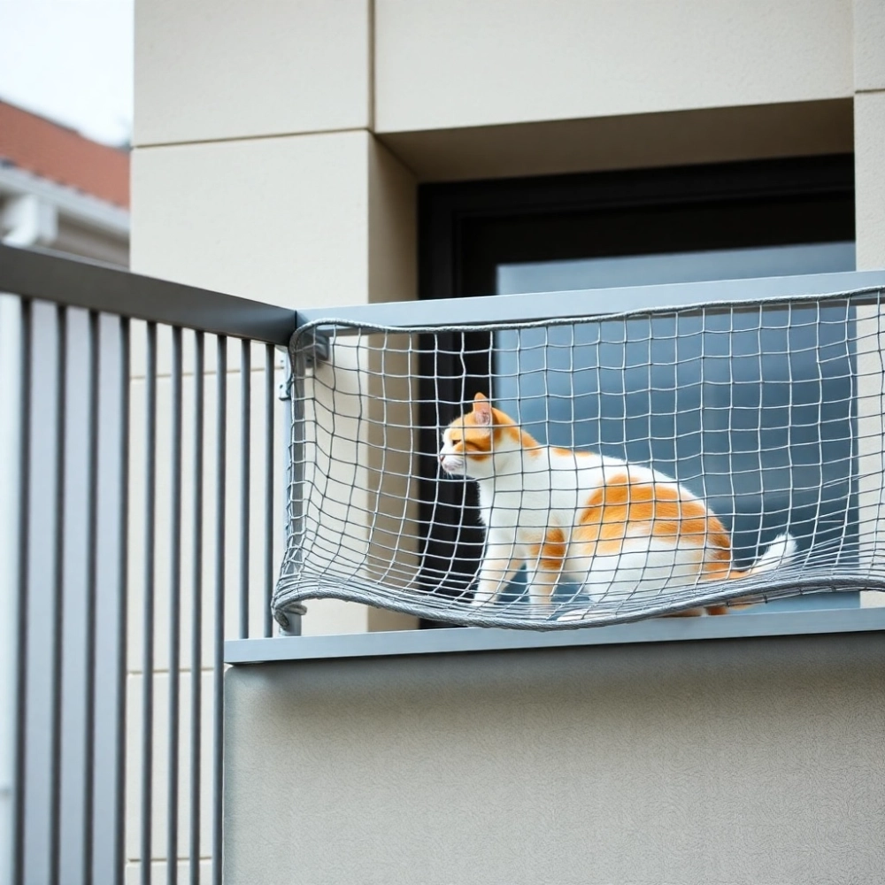 Siatka na balkon dla kota z montażem cena