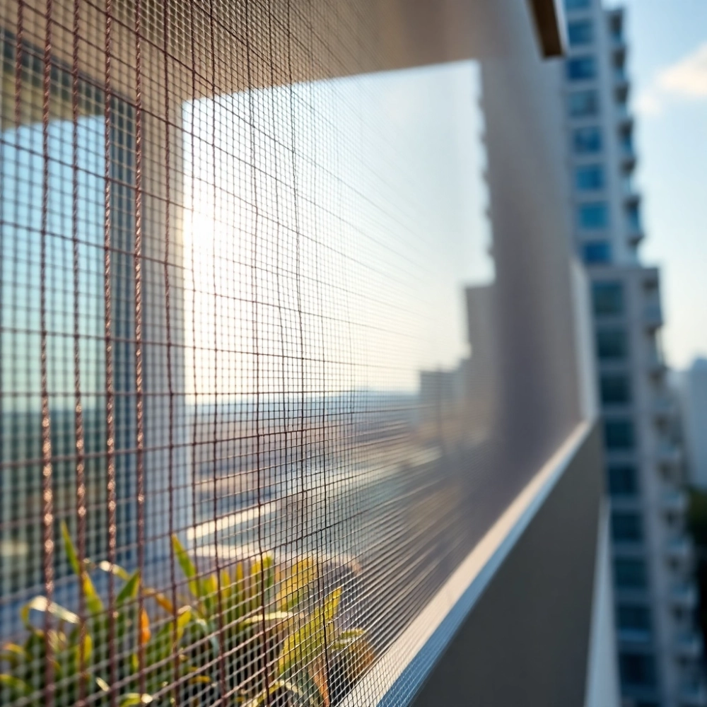 Siatka na balkon na gołębie bez wiercenia