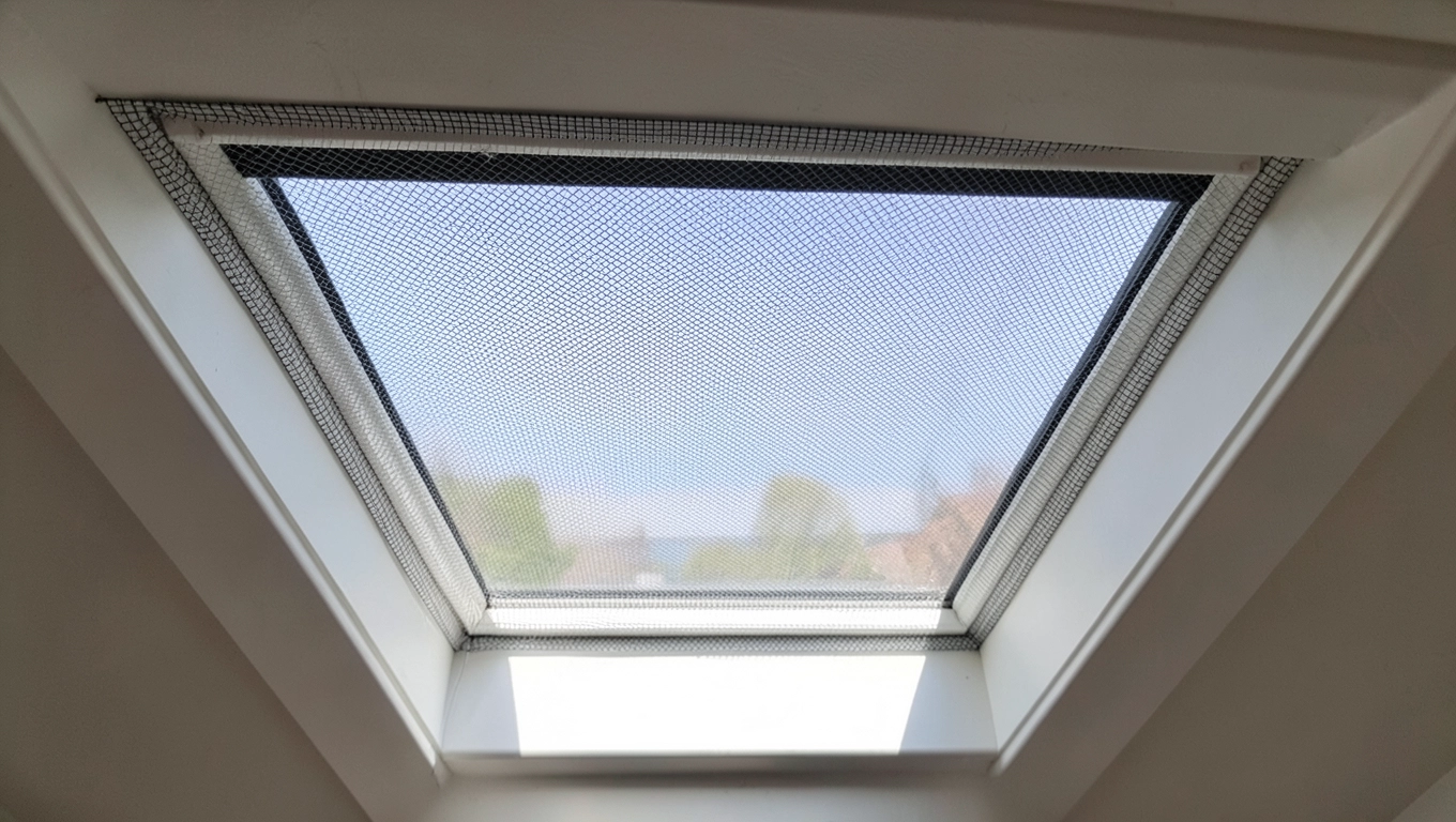 Siatka na okno dachowe dla kota