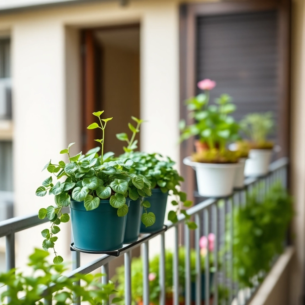 Skrzynki balkonowe na balustradę z uchwytami