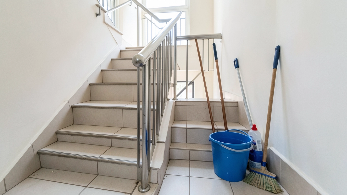 Sprzątanie klatki schodowej w bloku cena