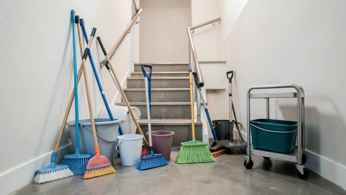 Sprzęt do sprzątania klatek schodowych