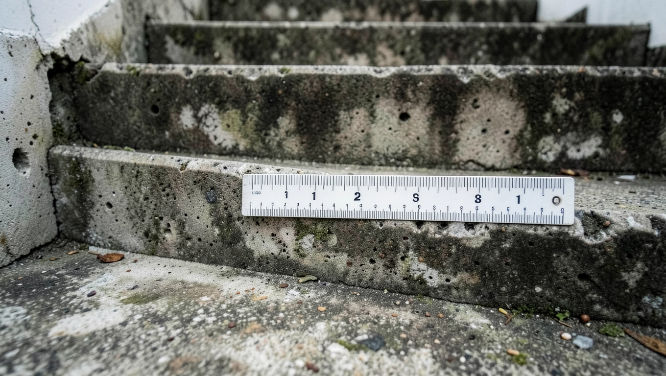 Szerokość stopnia schodów zewnętrznych