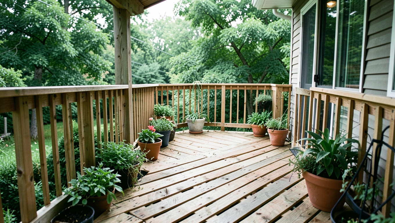 Szybki taras z palet