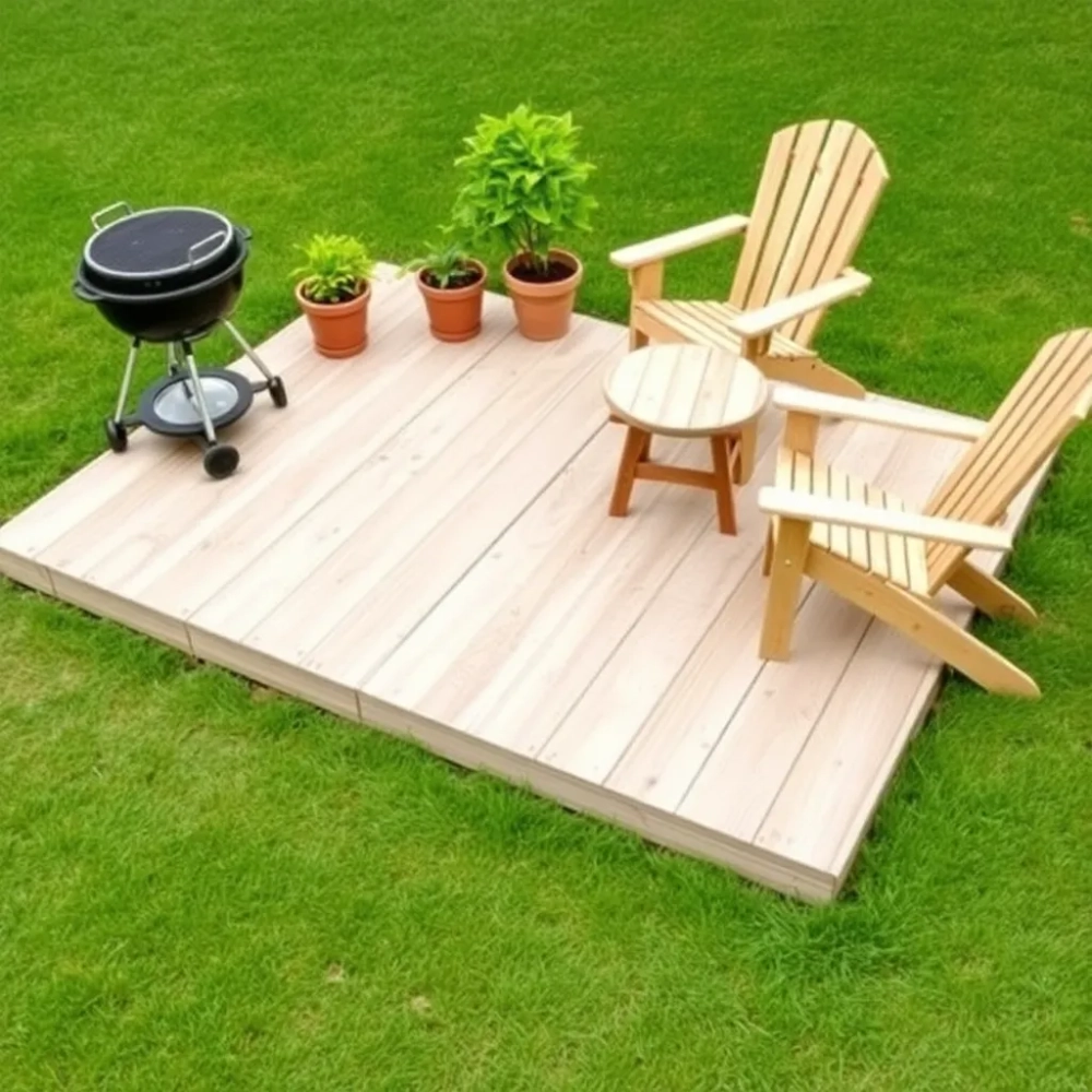 Tani taras na gruncie