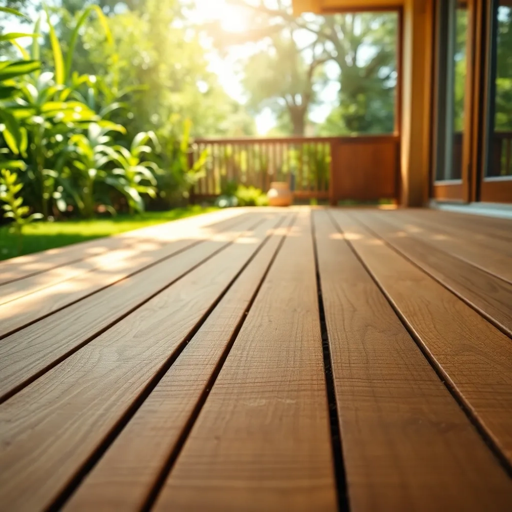 Taras drewniany na gruncie