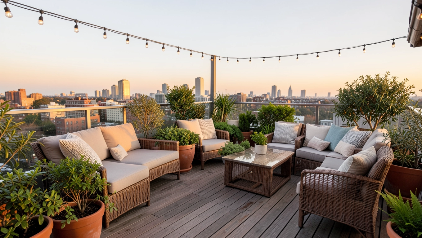 Taras na dachu aranżacje