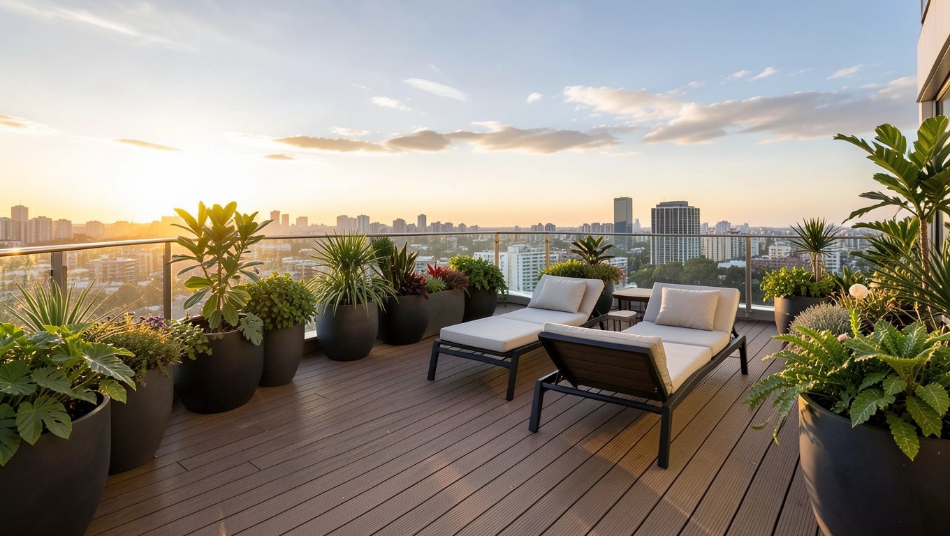 Taras na dachu inspiracje