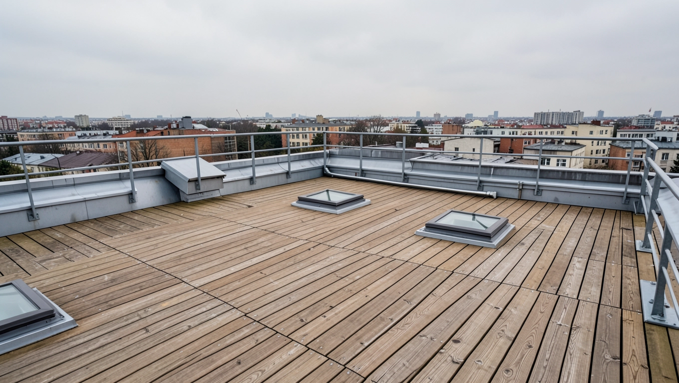 Taras na dachu pozwolenie
