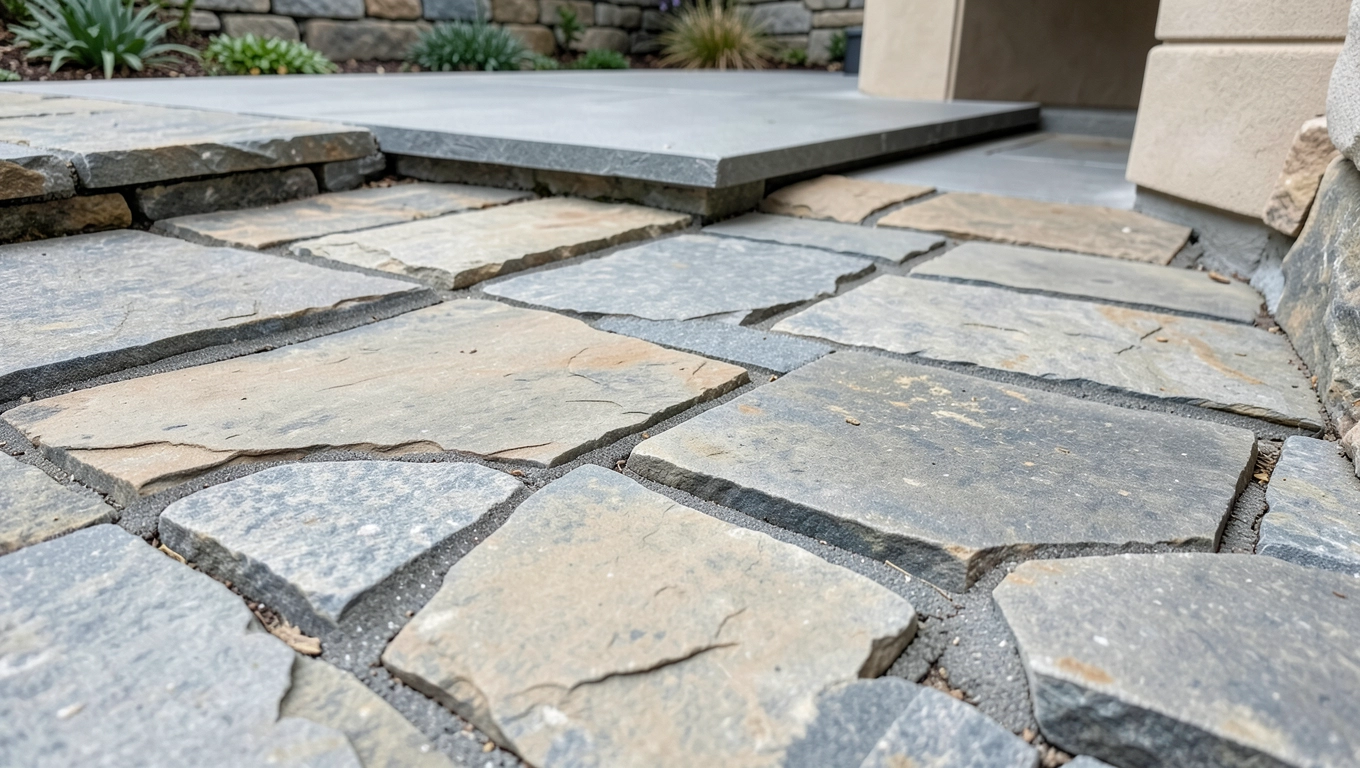 Taras z kamienia łupanego