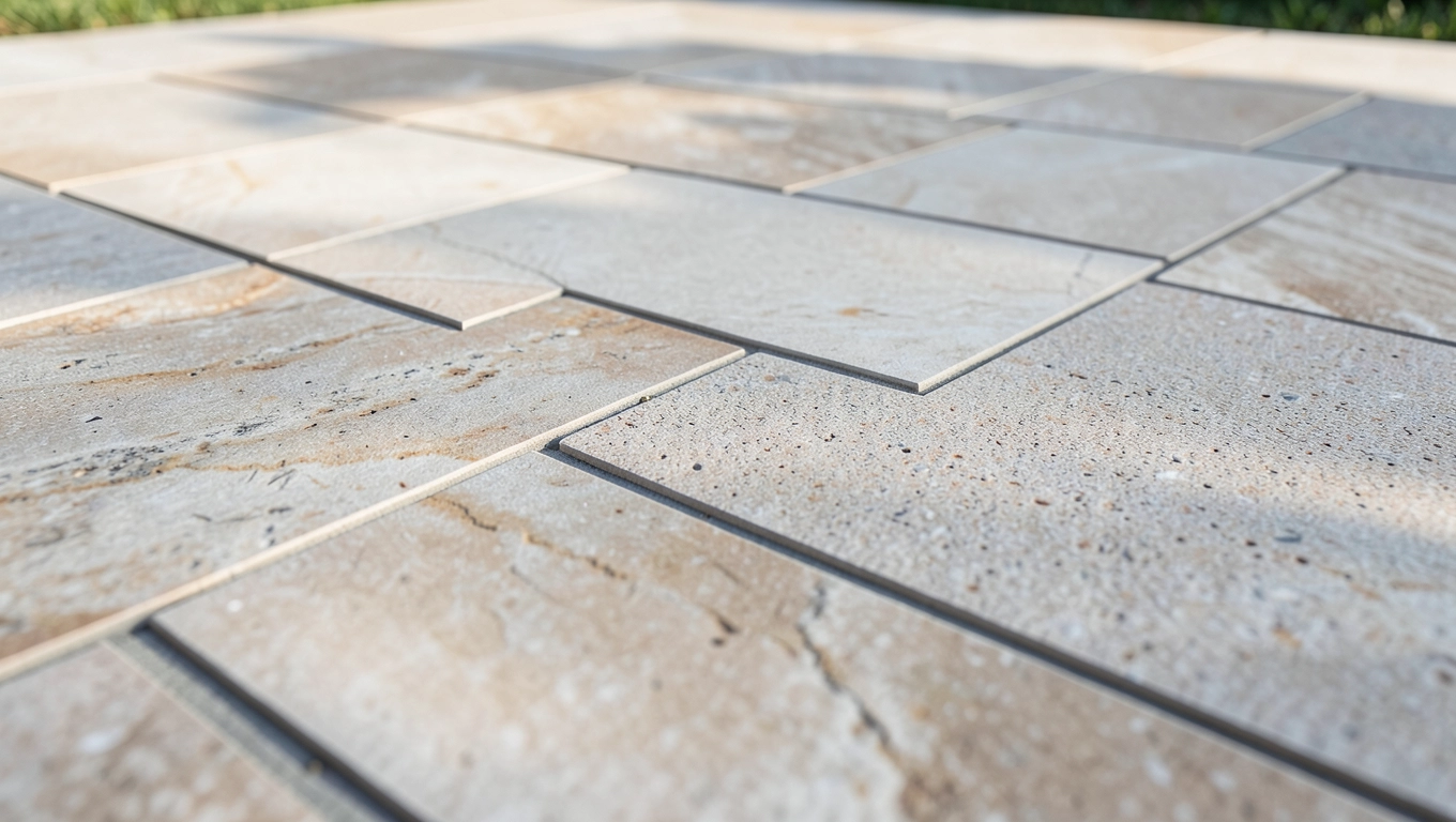 Taras z płyt gresowych