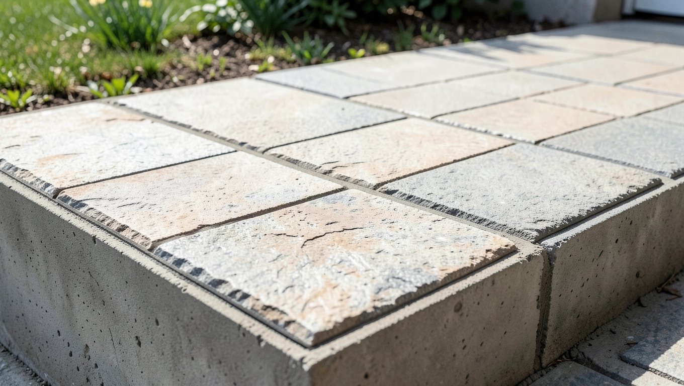 Układanie kamienia naturalnego na tarasie