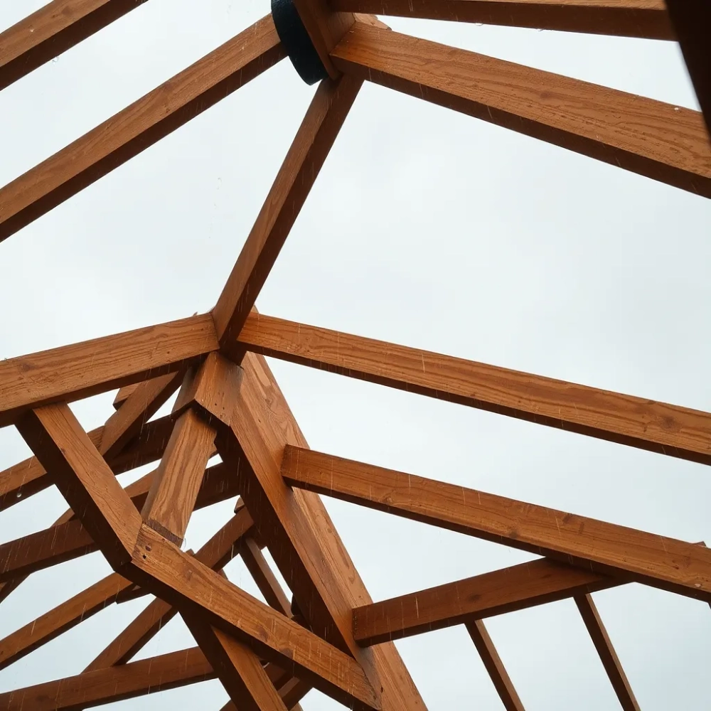 Więźba dachowa a deszcz