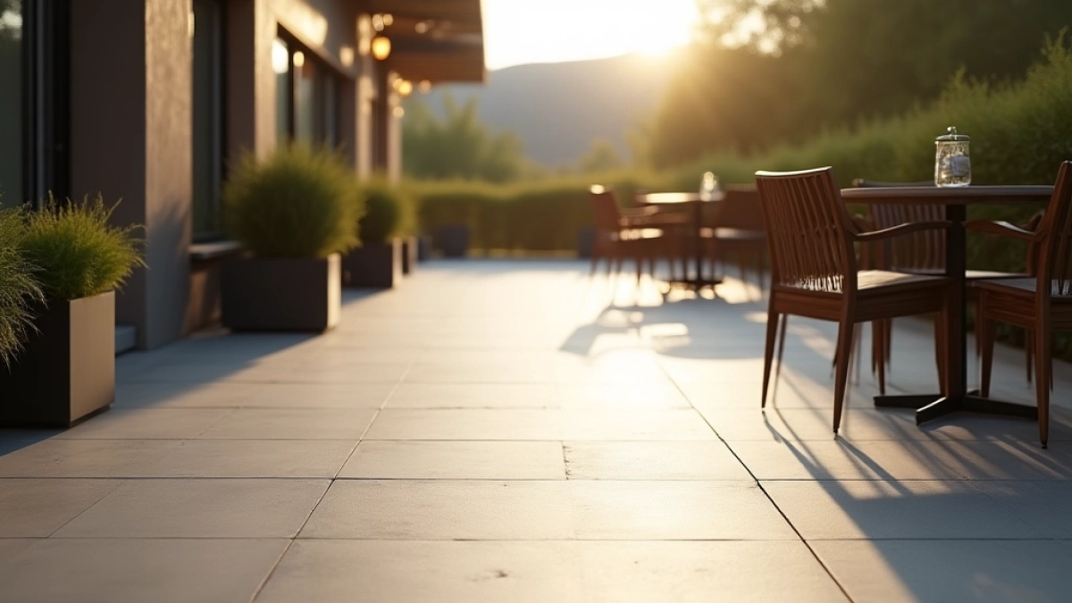 wylewka na taras zamiast płytek