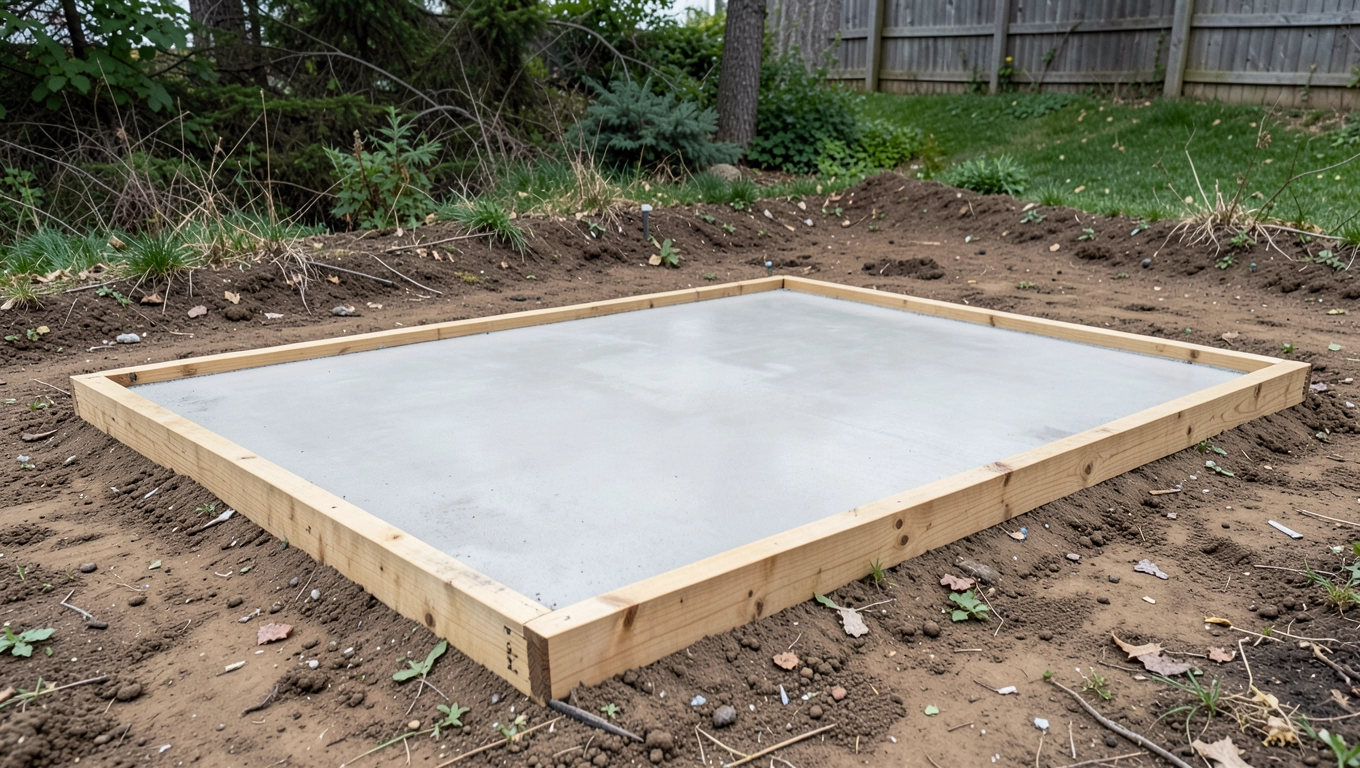 Wylewka pod taras na gruncie