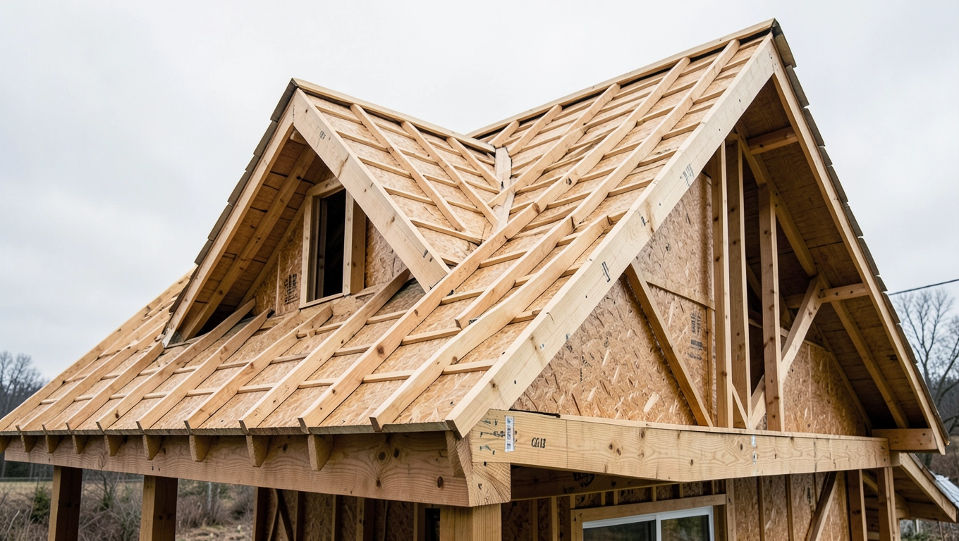 Wymiary krokwi na dach jednospadowy