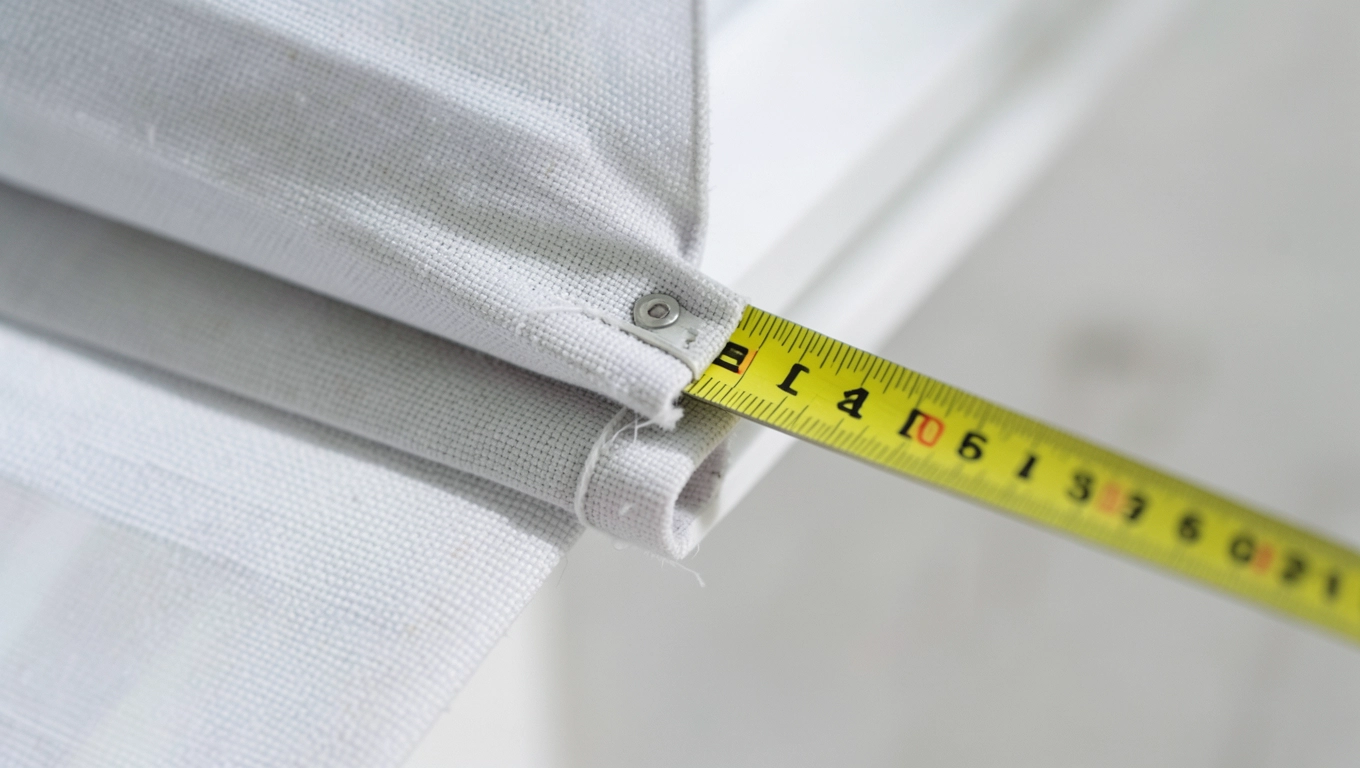 Wymiary rolet wewnętrznych