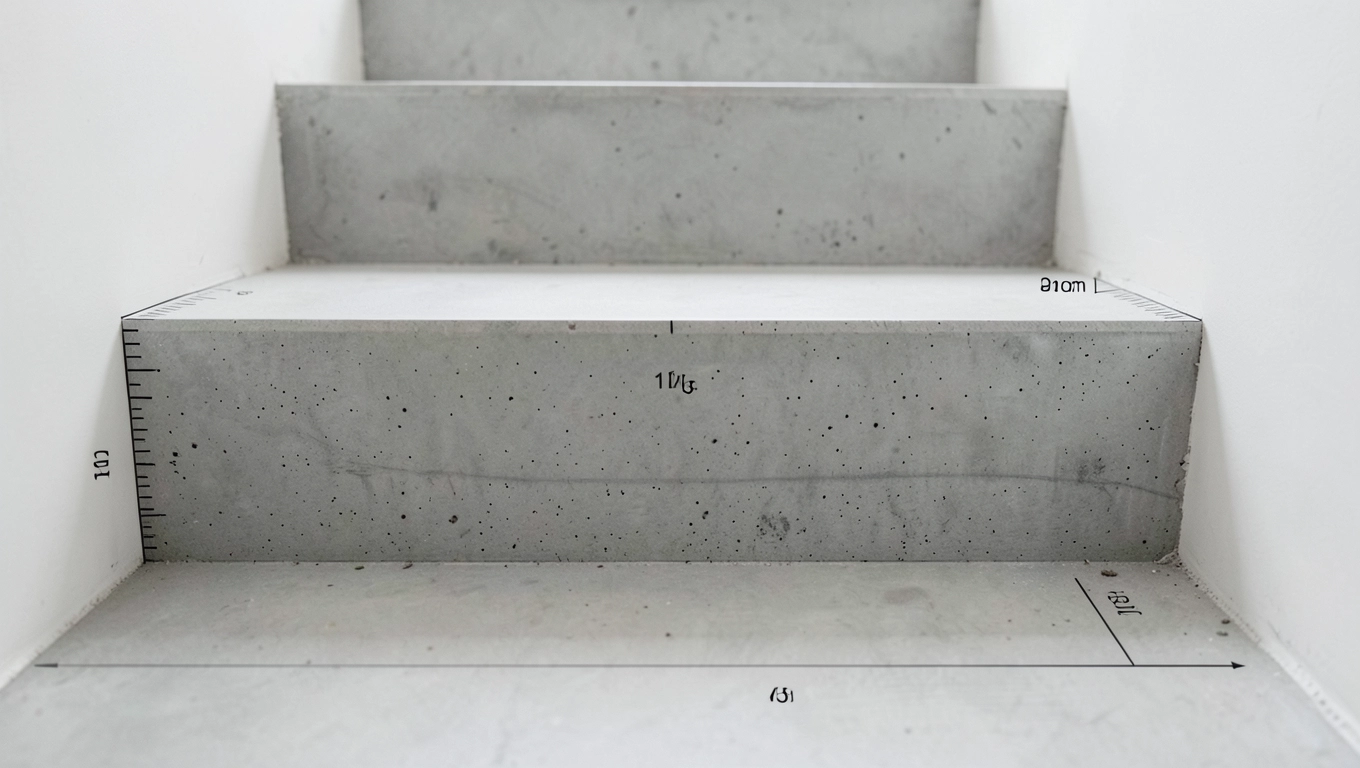 Wymiary spocznika schodów