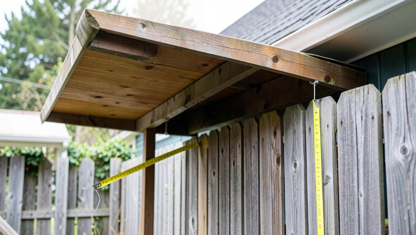 Zadaszenie odległość od granicy