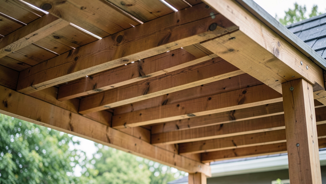 Zadaszenie tarasu drewniane jakie belki