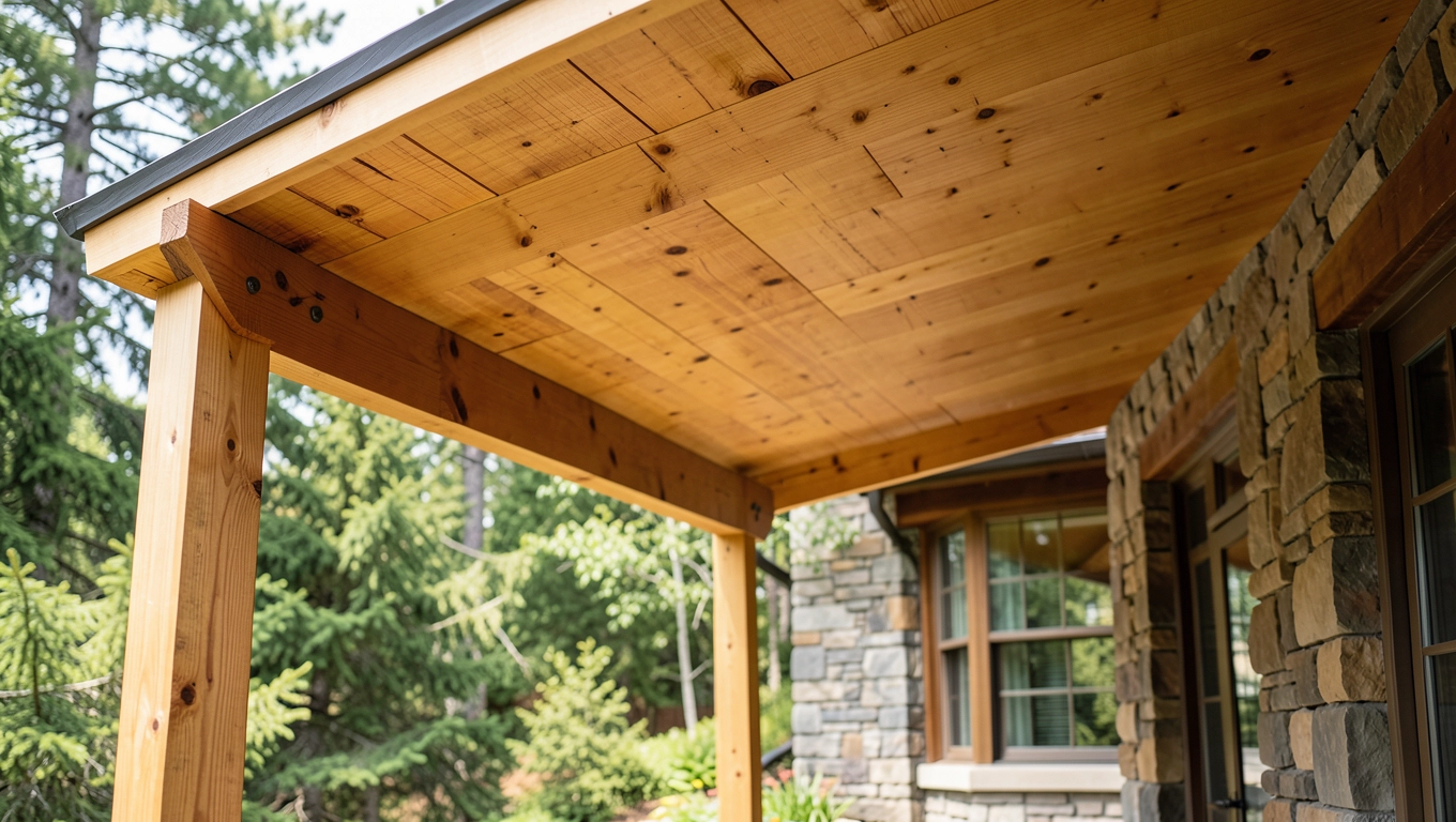 Zadaszenie tarasu drewniane